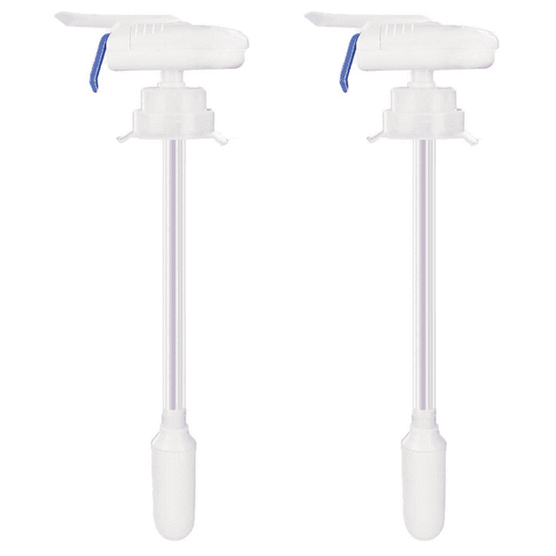 Blue 2 Pack Silver Beverage Dispenser for Party Wedding Home Kitchen Magic Electric Tap for Water Milk Juice Beer Spill Proof Automatic Drink Dispenser with Tap Stainless Steel Drink Straw Set